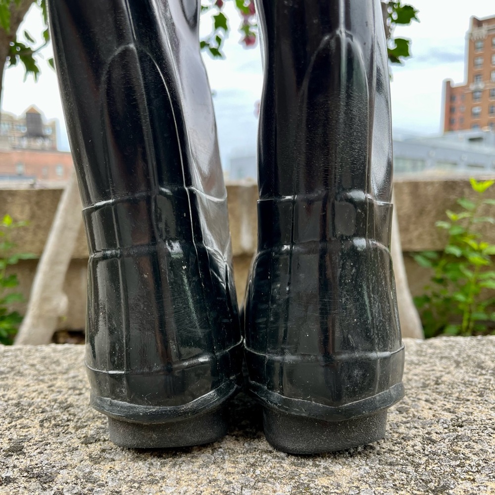 Hunter rain boots - glossy black